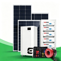 Système d'énergie solaire hybride 3kW 10kW 20kW 30kW, kit complet de panneaux solaires avec batterie LiFePO4 et onduleur