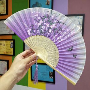 Custom Logo Color <b>Mini</b> Bamboo Plastic Personalized Wedding Wooden Hand Fan Painted Portable Large Chinese Folding - Product Image 2