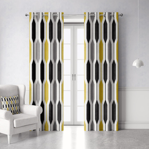 Stile nordico giallo stampato tenda oscurante semplice <span class=keywords><strong>soggiorno</strong></span> camera da letto <span class=keywords><strong>tende</strong></span> finestra per Hotel & ospedale di alta qualità - Product Image 4