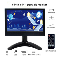 Monitor LCD IPS de 7 Pulgadas a Precio Económico, Reproductor de Video con Entrada AV y USB, Pantalla para Asiento Trasero de Auto/Autobús/Camión