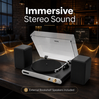 Lecteur de disques vinyles vintage UDREAMER avec logo personnalisé, 3 vitesses, haut-parleurs intégrés sans fil et connecteur RCA, prix d'usine en gros
