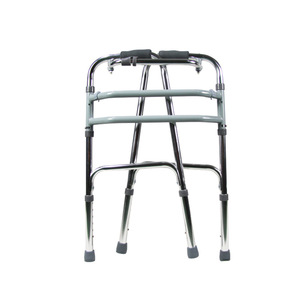 Andador para Personas Mayores con Cuatro Patas, Marco de Aleación de Aluminio, Color Plateado Mate y Brillante, Soporte de Movilidad y Masaje para la Salud - Product Image 2