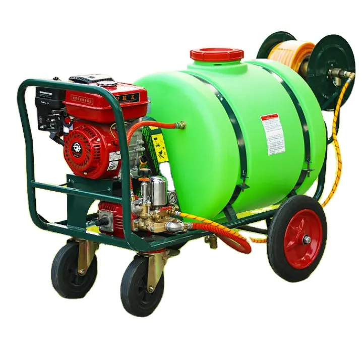 En çok satan 6.5HP benzinli motor tarım püskürtme makinesi/300L arabası orchard güç püskürtücü makinesi