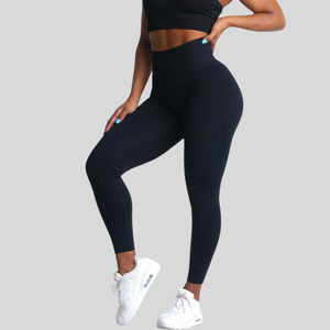 Leggings de yoga sans couture à taille haute sculptants <span class=keywords><strong>anti</strong></span>-<span class=keywords><strong>cellulite</strong></span> à effet de compression et sensation de seconde peau pour un effet lifting des fesses - Product Image 5