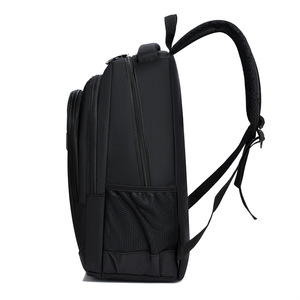 Men's <b>Backpack</b> Large Capacity 20-35L Casual Travel Business Laptop Bag Solid Color Soft Handle Interior Zipper Pocket - Product Image 2