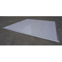 Piste de danse blanche d'événement extérieur modulaire portatif avec la plate-forme en bois