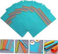 Sets de table en vinyle tissé coloré, sets de table en PVC antidérapants pour table à manger, pour usage quotidien, fêtes, mariages, décoration de la maison