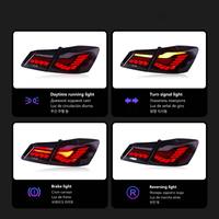 Led Tail Lights for Accord 2014-2015 9th Taillight Dragon-scale Led Taillights With Sequential Turn Signals