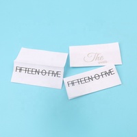 Bon marché Étiquette De Vêtements Fournisseur Personnalisé Machine Tissage Mignon de Dessin Animé De Singe Coloré Logo Plié Étiquettes Tissées pour Vêtements