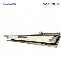Machine de découpe laser à fibre sur rail au sol Huamai, refroidissement par eau, AI/BMP, pour grandes tôles métalliques, 12kW-10kW, découpeuse CNC robuste 3 axes