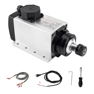 Zhong Hua Jiang Factory Direct 2.2KW ER20 Air Cooled Square Belt High Frequency Spindle Motor for CNC Router <b>Engraving</b> <b>Machine</b> - Product Image 1