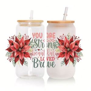 Uvdtf สติกเกอร์ติดถ้วยน้ำ16ออนซ์ป้ายคริสตัลสีแดงสำหรับวันวาเลนไทน์การพิมพ์สกรีนลายการพิมพ์แบบนิ่มพิมพ์ลายข้ามพรมแดน - Product Image 2