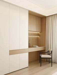 Armoire minimaliste sur mesure, durable, design intelligent, légère, verrouillable, portable pour chambre à coucher, salon, mélamine pour vêtements - Product Image 4