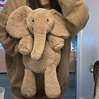Boneka Gajah Lembut Gaya Nordik Warna Abu-abu, Mainan Hewan Isi Dakron untuk Teman Tidur Anak, Dekorasi Rumah, Bersertifikat CE, Tersedia