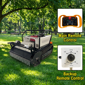 <span class=keywords><strong>Tondeuse</strong></span> à gazon multifonctionnelle télécommandée 800 mm avec remorque pour l'entretien des terrains de golf - Product Image 5