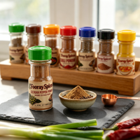 Set de Condimentos con Recetas Personalizadas, 8 Botellas de Especias y Hierbas, Venta al por Mayor para Compradores de Especias, OEM, con Tapa Abatible, Proveedor de Exportación de Fábrica