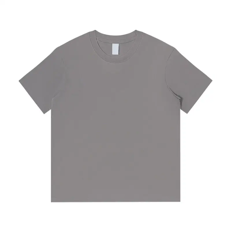 Hot sale heavyweight tshirts blank heavy cotton custom streetwear oversized t-shirt men Boxy hip hop 250 gsm drop shoulder