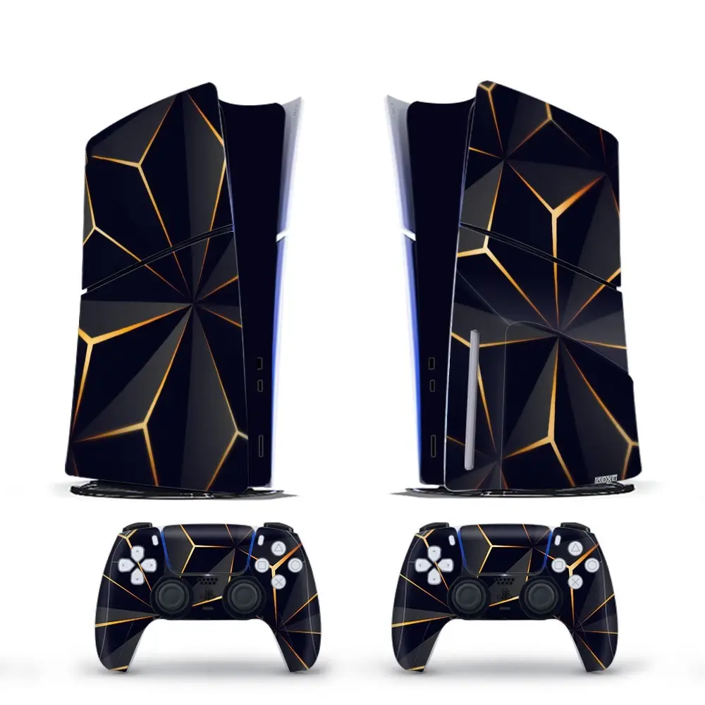 Accessoires de jeu pour PS5 Slim Console Disc Whole PVC Vinyl Skin Stickers With Middle Skin Controllers Skin Sticker Nouvel arrivage