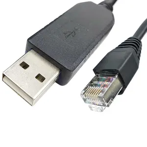 RJ45 8P8C ke USB RS485 kabel komunikasi seri kabel PLC RS485 ke RJ45 konverter pengganti untuk Delta IFD6500 IFD6530