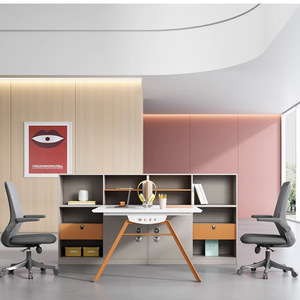 Hiện đại đơn giản melamine Modular văn phòng máy trạm cho nhà văn phòng hoặc phòng ngủ sử dụng máy trạm Máy tính văn phòng thẻ bàn - Product Image 3