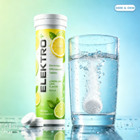 Comprimés effervescents d'électrolytes OEM/ODM, tube de 20 comprimés, supplément vitaminique pour adultes, améliore l'immunité, soutient l'énergie, marque privée