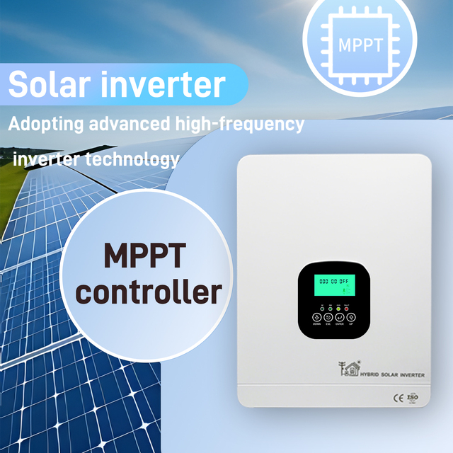 HorGei 10kw 48V All in One Solar Hybrid Inverter with Lithium Battery IP66 Home & Industrial Motor Dual Output 50/60Hz
