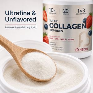 Collagène hydrolysé en poudre BioFlex Super Collagen Peptides types 1 et 3 pour les cheveux, <span class=keywords><strong>la</strong></span> peau, les ongles et le soutien des articulations 10g - Product Image 5
