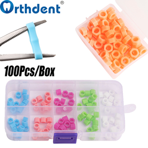100 Unidades/Caja Anillos de Silicona para Identificación Dental, Anillos de Reconocimiento Coloridos para Instrumentos, Ortodoncia, <span class=keywords><strong>Dentista</strong></span> - Product Image 6