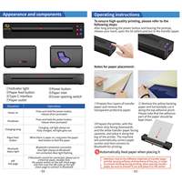 Mesin Printer Stencil Tato Thermal Nirkabel Kissure dengan Kertas Transfer, Kompatibel dengan Smartphone & PC