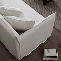 Sofá Seccional Cuadrado de Tres Plazas, Moderno, Lavable, Desmontable, de Diseño Japonés, para Apartamentos, Hoteles y Hospitales