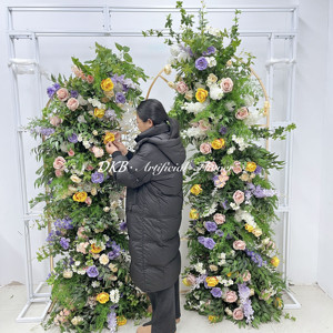 Arco de deshierbe verde personalizado de fábrica al por mayor con decoración de flores decoración de arco de flores de boda de alta calidad - Product Image 6