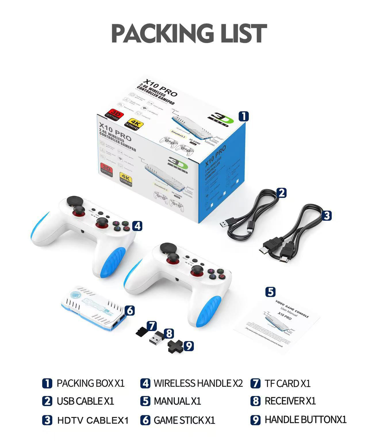 Poignée bleue ouragan