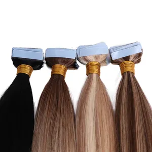 Горячая Распродажа, Remy натуральные русские ленты для наращивания волос, двойное натяжение, 100% человеческие волосы, лента для наращивания волос