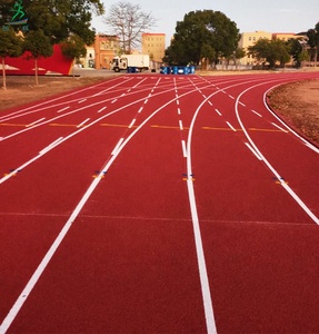 Pista de Atletismo de Plástico Estándar para Exteriores de 400 m con Superficie de Recubrimiento de Gránulos de Caucho EPDM para Campos Escolares - Product Image 2