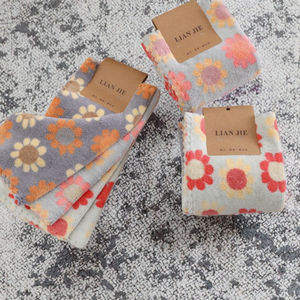 ผ้าเช็ดครัวสี่เหลี่ยมผืนผ้าขนหนูคอรัลฟลีซแบบทอ ขายส่งจากโรงงาน บรรจุ 1000 ชิ้นในถุง OPP ซึมซับน้ำได้ดี แห้งเร็ว - Product Image 3