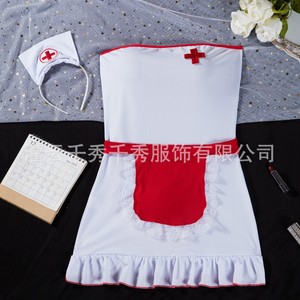 Lencería linda y femenina, disfraces de sirvienta, ropa profesional para mujer, vestidos de enfermera para juegos de rol dulces y seductores. - Product Image 2