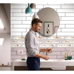 Carrelage mural en céramique émaillée numérique imprimé jet d'encre, étanche, garantie à vie, pour extérieur, hall et salle de bain - Vente en gros - Product Image 1