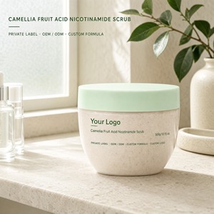 Gommage corporel personnalisable à la niacinamide, exfoliant aux acides de fruits (camélia, acide malique), aloès et squalane pour une peau lisse et éclatante - Product Image 2