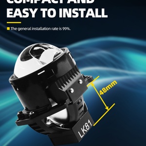 Sanvi LK81 Auto LED <b>Lighting</b> System New <b>Projector</b> Headlights with Square Lens Car Accessories Low Price Motorcycle Accessories - Product Image 5