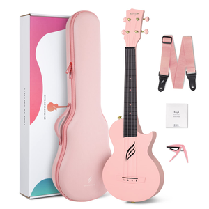 Enya Nova U Mini <span class=keywords><strong>Ukulele</strong></span> Soprano 21 in Fibra di Carbonio Leggero Impermeabile <span class=keywords><strong>Ukulele</strong></span> da Viaggio <span class=keywords><strong>per</strong></span> <span class=keywords><strong>Principianti</strong></span> - Product Image 2
