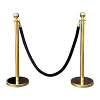 Tapis rouge de style VIP pour événements, avec corde décorative et barrière de sécurité pour file d'attente
