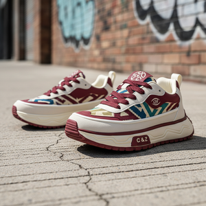 Chaussures de sport pour hommes, course à pied, cuir PU ultra-fin, basketball, chaussures de sport et de loisirs pour hommes - Product Image 3