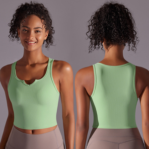 Biancheria intima sportiva per il collo Anti-vibrazione ad alta resistenza gilet <span class=keywords><strong>reggiseno</strong></span> fisso un pezzo <span class=keywords><strong>imbottito</strong></span> per il petto vestiti per il Fitness per le donne - Product Image 4