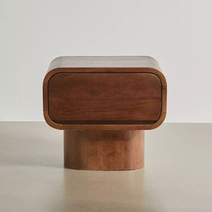 Meubles d'hôtel, table de chevet minimaliste, table de chevet classique en bois courbé avec tiroir - Product Image 3