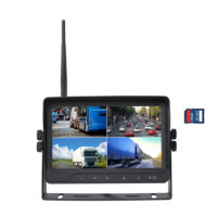 Monitor Inalámbrico de 7 Pulgadas para Automóvil, Cámara de Visión Trasera para Camión, Monitor para Caravana, Remolque, Camión, Autobús, Vehículo