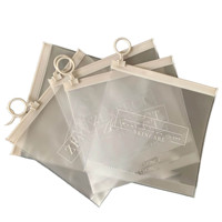 Bolsas con cierre de cremallera de PVC esmerilado PE reciclable con logotipo personalizado Embalaje de plástico pequeño para collares Anillos de joyería Pendientes y gafas