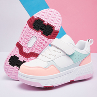 Nouvelles chaussures à roulettes décontractées pour enfants à quatre roues avec roues amovibles, patins à roulettes décontractés d'extérieur pour jeunes garçons et filles
