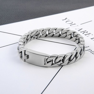 Pulsera de Regalo de Acero Inoxidable con Baño de Oro y Circonitas, Estilo Miami Cubano, Diseño Moderno 2024, Venta al Por Mayor, Personalizable - Product Image 3