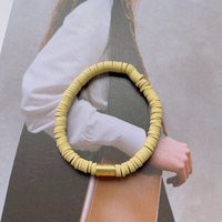 Boho décontracté bijoux Simple fait à la main Bracelet multicolore en option Hip Hop tous les jours Bracelet de perles d'argile pour hommes et femmes