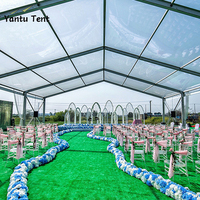 Tentes de réception de haute qualité pour mariages et événements, tentes transparentes semi-permanentes en PVC à vendre